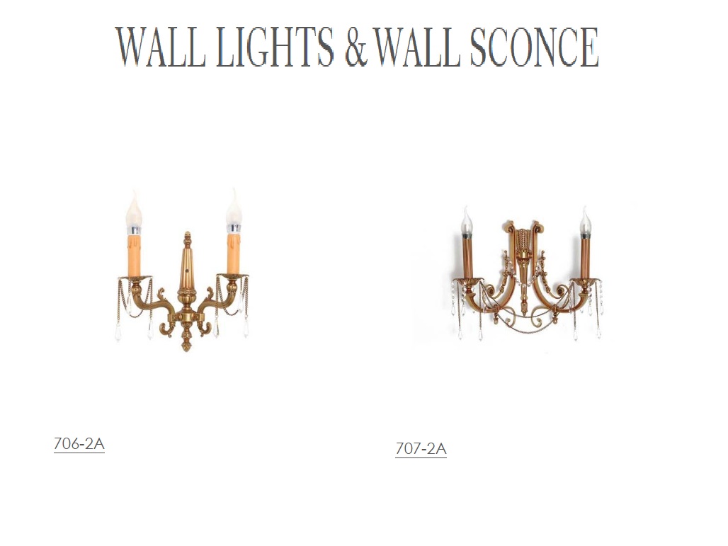 Brass Wall Lights and Wall Sconces