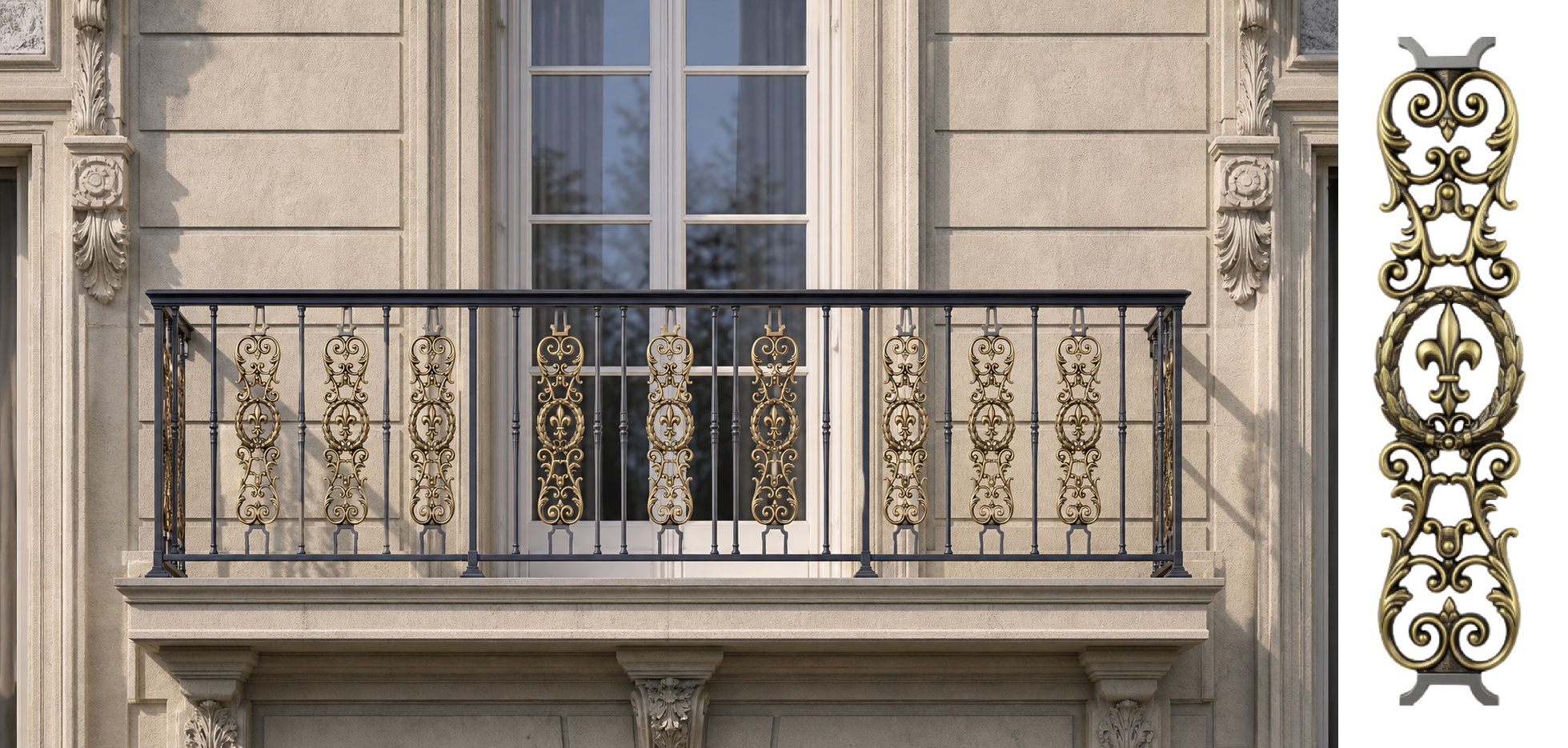 European Cast Iron Balcony